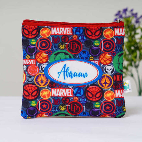 Personalised Cartoon Printed Kids Wet Pouch